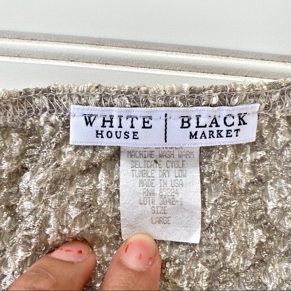 White House Black Market Blouse Size Large - Picture 7 of 10